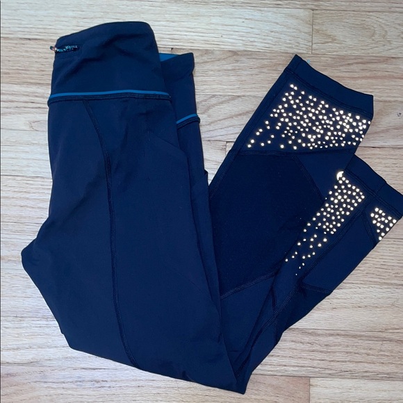 lululemon athletica Pants - Lululemon Athletica Black Leggings with Reflective Dots